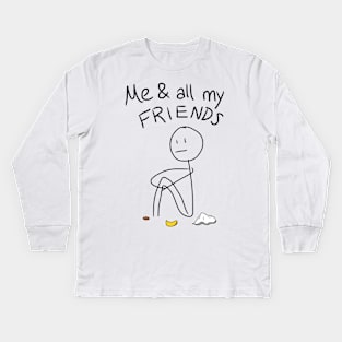 Funny Spongebob Reference Kids Long Sleeve T-Shirt